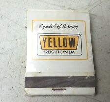 Yellow Freight Systems Symbol Of Service Vintage Advertising Matchbook picture