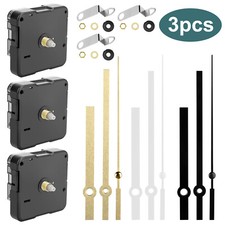 3pcs DIY Wall Quartz Clock Movement Mechanism Replacement Repair Tool Parts Kit picture