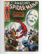 Amazing Spider-Man 80 1970 Marvel Comics VG- 3.5 Gwen Stacy Chameleon picture