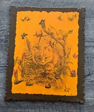 Kitten Cat Polished Wood Vintage 60s Art Wall Hang Mid Century Modern MCM Retro picture