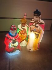 VRG Empire Three Wise Men Christmas Nativity Blow Mold Set of 3 Full Size EUC picture
