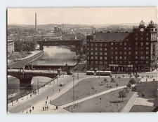 Postcard Aerial View Plzeň Czech Republic picture