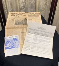 Unique MORAVIAN COLLEGE Paper Memorabilia - Circa 1953 picture