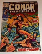 CONAN #1 BARRY SMITH CLASSIC  NICE VF/VF+ 1970  COOL COMIC GREAT COVER picture