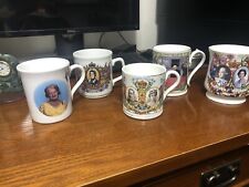 Five Royal Commemorative Mugs picture