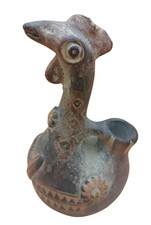 Handmade Ceramic Piece Zoomorphic Vessel Bird Design picture