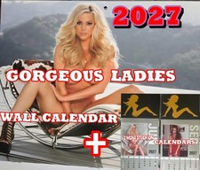 2027 Beautiful Girls Wall Calendar + 2 Mini Calendars...REAL WOMEN, NOT AI picture