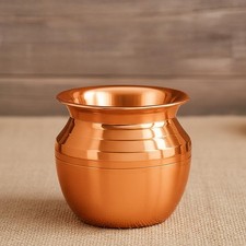 Copper Lota for Puja 600 ml | Copper Kalash for Pooja I Water Pot| picture