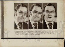 1973 Press Photo Camera studies of U.S. Attorney James R. Thompson in Chicago. picture