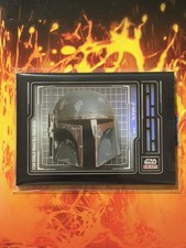 2024 Topps Star Wars Chrome Galaxy Boba Fett Helmet Shadowbox AS-6 picture
