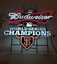 San Francisco Giants 2012 Champions Beer Neon Light Sign Lamp Bar Open 24
