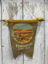 1930s Hopi Indians Painted Desert Arizona Route 66 Tourist Pennant Banner Rare picture