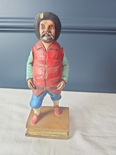 Vintage Hand-Carved Sancho Panza Wood Figurine 8