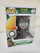 CONEHEAD ZOMBIE 05 Excellent Funko Pop Plants Vs Zombies Vinyl Figure Vaulted picture