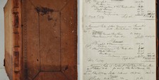 1850s antique SALES LEDGER ny A. SMITHERS? Fish Herring Salmon Cod picture