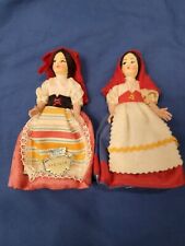 VINTAGE ITALIAN EROS SOUVENIR DOLLS, ONE WITH TAG picture