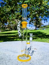18 Inch Canary Inline Straight Shooter Bong Tobacco Smoking Water Pipe Hookah picture