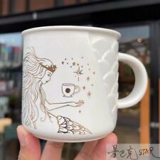 2022 New Starbucks 50th anniversary Goddess 355ml Ceramic Coffee Mugs White Cups picture