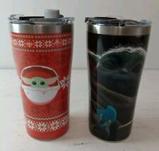 TERVIS The Mandalorian Baby Yoda Stainless Set of 2 Tumblers With Lids 20oz  picture