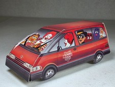 McDonalds Toyota Previa Paper Car Collectible Toy Ronald House Premium Rare picture