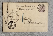 Dresden Germany Antique Postcard 1883 picture