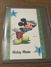Vintage Rare Walt Disney Productions 🎥 Card Game Mickey Mouse Playing Card picture