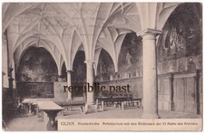 Postcard Gdansk Oliva monastery church, refectory with portraits (P) picture