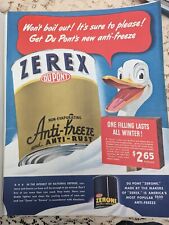 Large Vintage 1941 Magazine Ad Advertising Zerex DuPont Anti-freeze Duck picture