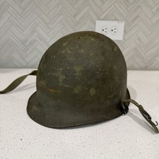 Vintage M1 US Army Vietnam War Era Combat Helmet w/Liner WWII READ picture