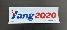 Official Andrew Yang 2020 Presidential Campaign Bumper Sticker  picture