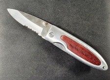 Vintage Casselman Rostfrei Stainless Folding Pocket Knife, Wood Inlay Germany picture
