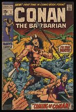 Conan The Barbarian #1 VG 4.0 1st Conan and King Kull Marvel 1970 picture