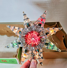 Vintage Jewel Lite 10 Lite Italo Star Tree Topper Christmas Decor Works Taiwan picture
