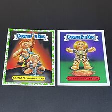 Garbage Pail Kids 2a Conan O'Barbarian and 3a Full Frontal Fran GPK Stickers picture