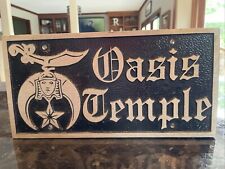 Vintage Shriner Booster License Plate - Masonic Lodge Oasis Temple picture