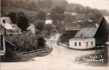 Topsham Vermont VT c1900s Dirt Road Rural Scene RPPC Photo Postcard COPY picture