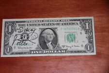 Sidney Poitier Autographed Dollar Bill 1963A FRN picture