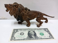 Antique Leaded Tin Lion Figure Germany picture