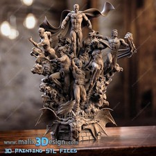 1:8 Justice League DC Comics Fan Art UNPAINTED Resin Diorama Garage Kit picture