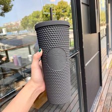 Starbucks Limited Edition Studded Tumbler Cup - Matte Black Venti Cup 24oz/710ml picture