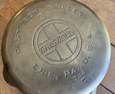 GRISWOLD #5 Cast Iron SKILLET Frying Pan 724C LARGE LOGO picture