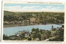 Postcard Bird's Eye View Brownsville PA from East End Heights  picture