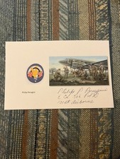 PHILIP PERUGINI BAND OF BROTHERS WORLD WAR 2 WW2 SIGNED INDEX CARD AUTOGRAPH #1 picture