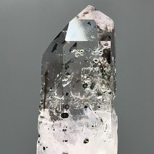 Large Moving Bubble Rare Dow Brandberg Quartz Enhydro w Lilac Amethyst Phantoms picture