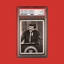 1964 Topps John F Kennedy #50 PSA 6 EX-MT JFK Podium USA Pop 6 - 12 Higher picture