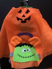 Halloween Extendable Greeter - Orange Jack O' Lantern Face. Witch Hat (32