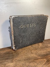 Rare Guest Book Foreign Service Congress WW2 General Visit Barbados Packed picture