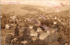 Real Photo Postcard Aerial View of New Albany, Pennsylvania picture