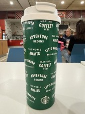 Starbucks ROAD TRIP Collection 2026 Dual Lid Sip&Straw Steel Tumbler 20oz NEW picture