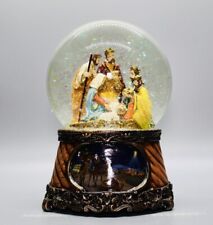 ROMAN Musical Nativity Glitter Dome Snow GLOBE 